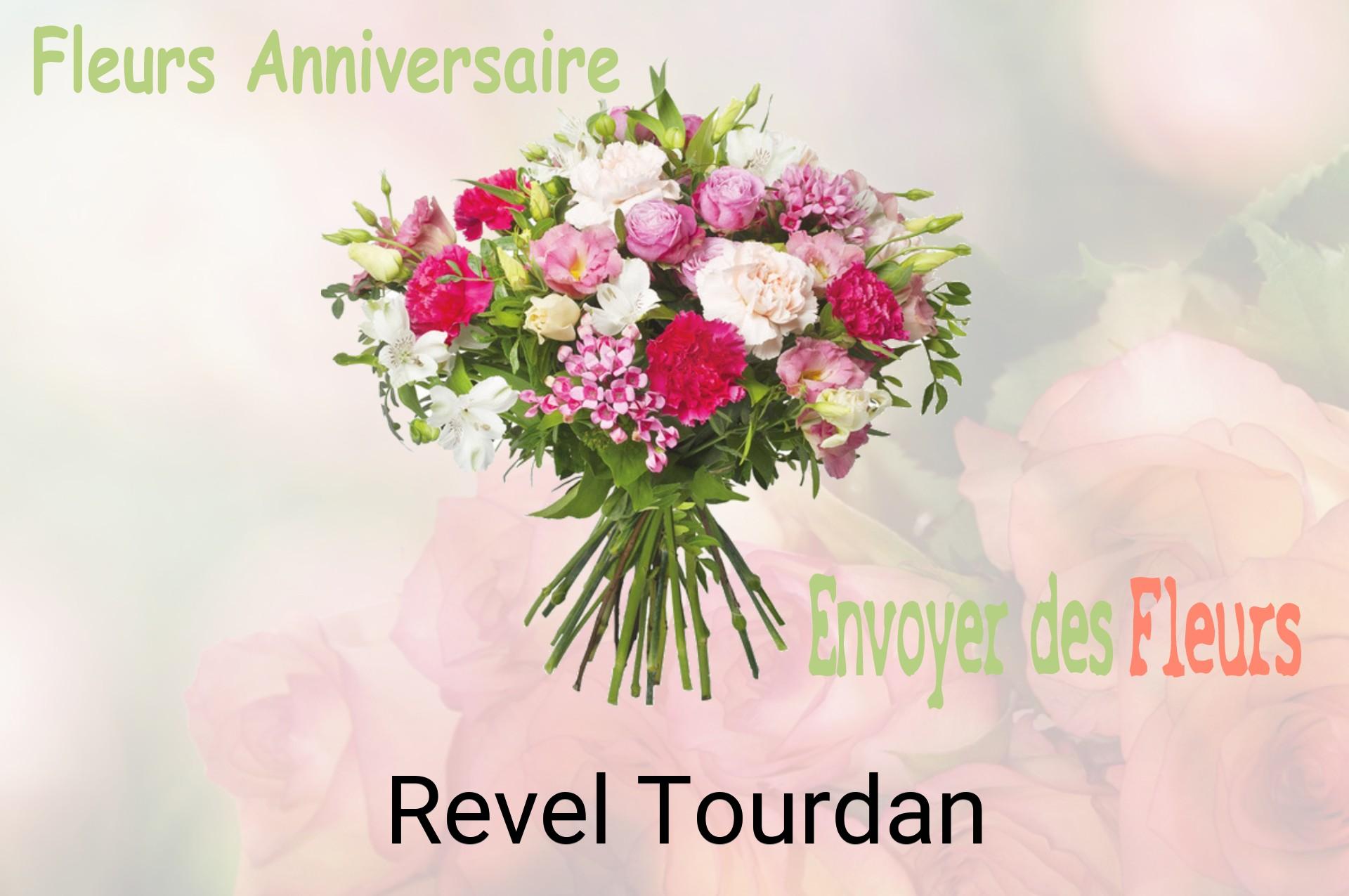 Bouquet de fleurs d’anniversaire livré à Revel-Tourdan