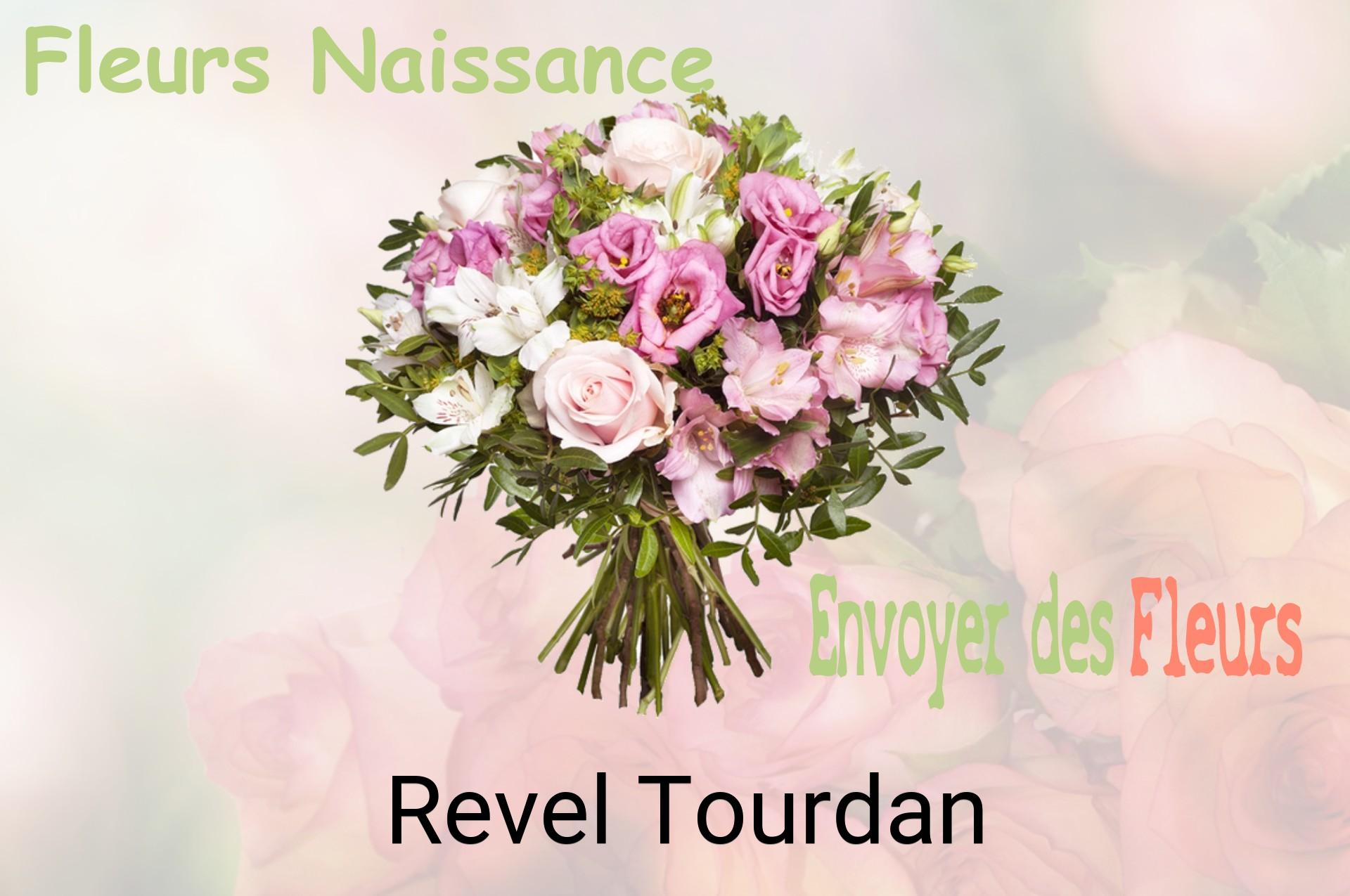 Bouquet de fleurs de naissance livré à Revel-Tourdan